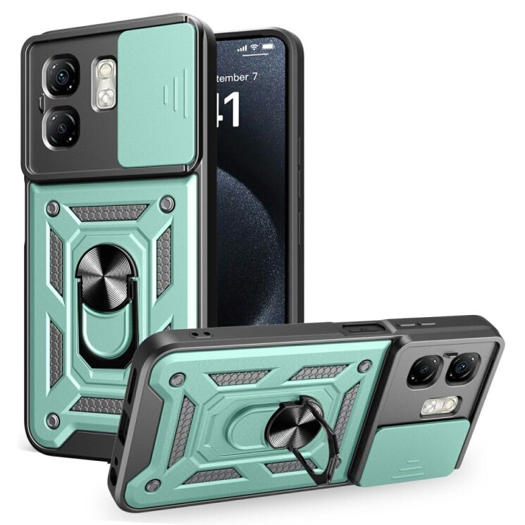 Защитный чехол Deexe Armor Shield для Infinix Smart 9 (X6532) / Hot 50i (X6531) - Green: фото 1 из 8