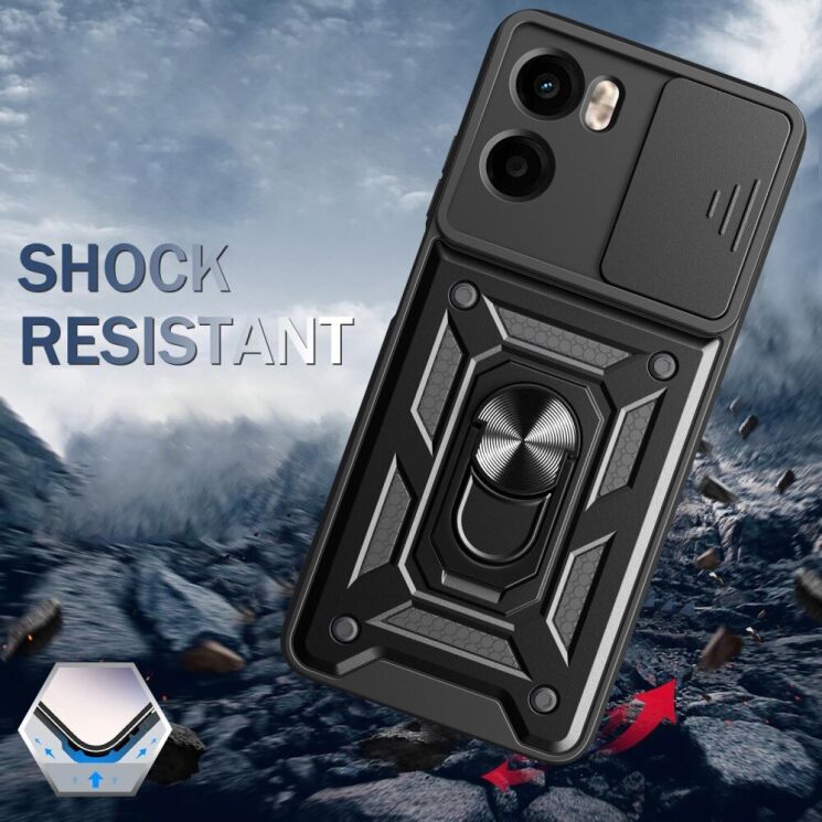 Защитный чехол Deexe Armor Shield для Motorola Moto G05 - Red: фото 7 из 9