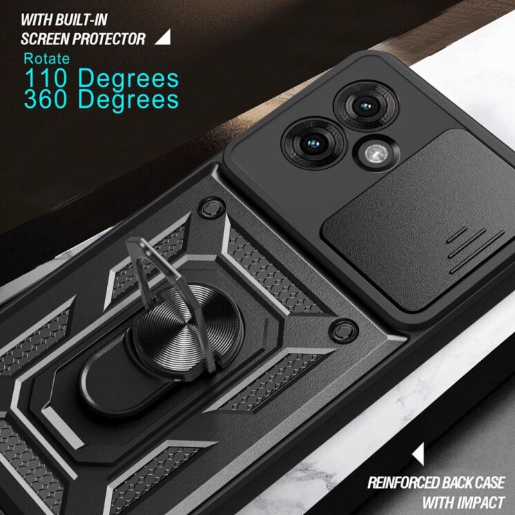 Захисний чохол Deexe Armor Shield для Motorola Moto G55 - Blue: фото 6 з 10