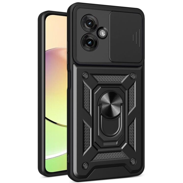 Защитный чехол Deexe Armor Shield для Motorola Moto G55 - Black: фото 1 из 10