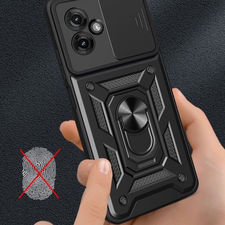 Захисний чохол Deexe Armor Shield для Motorola Moto G55 - Blue: фото 9 з 10