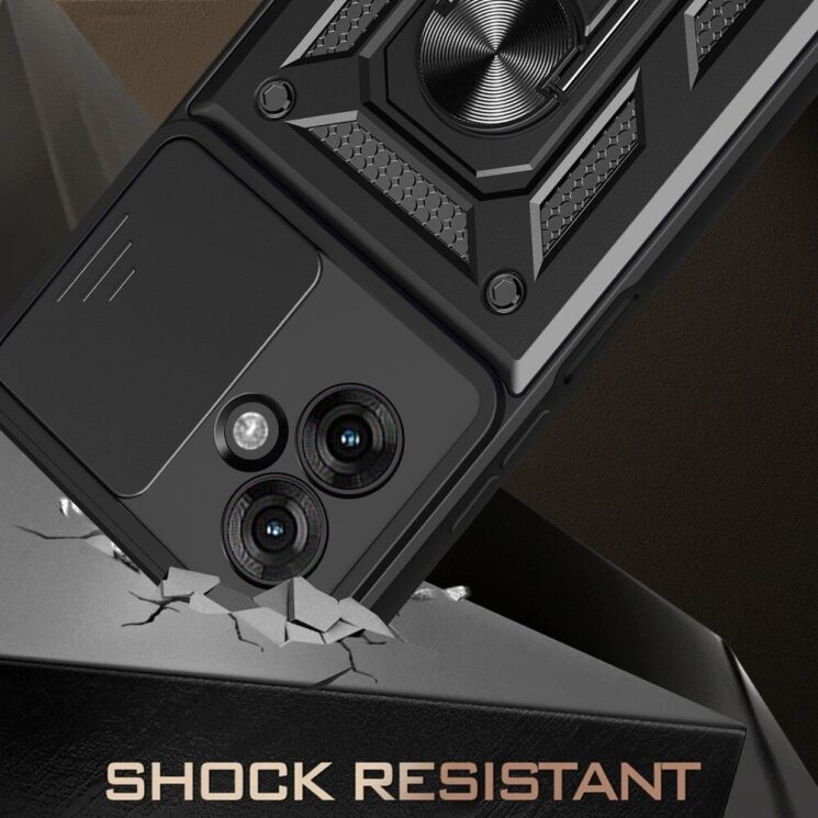 Захисний чохол Deexe Armor Shield для Motorola Moto G55 - Blue: фото 2 з 10