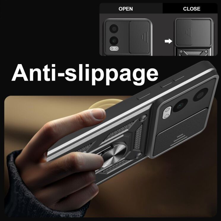Защитный чехол Deexe Armor Shield для OnePlus Nord CE 4 Lite - Black: фото 7 из 10