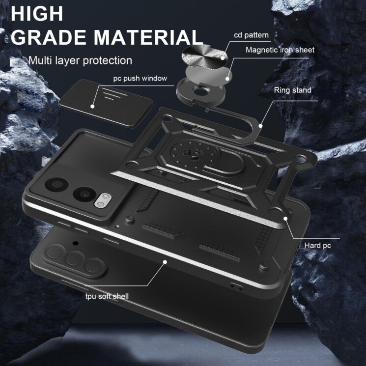 Защитный чехол Deexe Armor Shield для OnePlus Nord CE 4 Lite - Black: фото 10 из 10