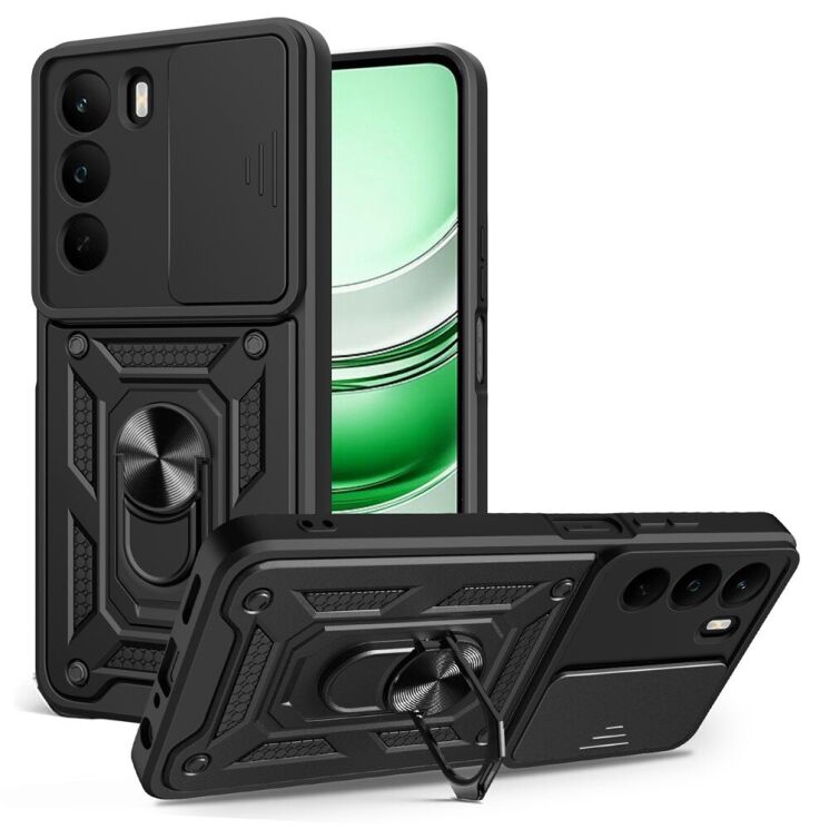 Захисний чохол Deexe Armor Shield для Realme C71 - Black: фото 1 з 9