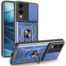 Защитный чехол Deexe Armor Shield для Samsung Galaxy S25 Edge (S937) - Blue: фото 1 из 10
