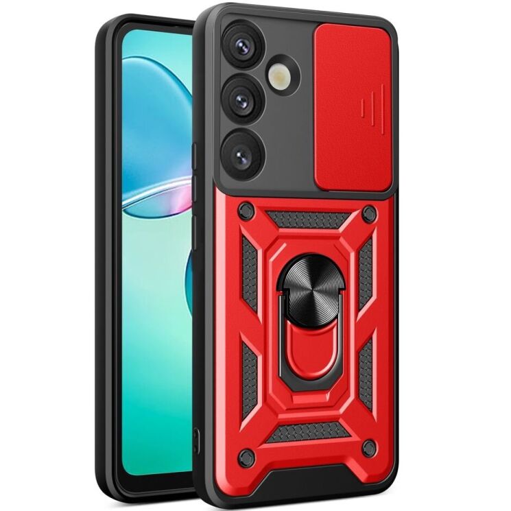 Защитный чехол Deexe Armor Shield для Samsung Galaxy S25 Plus (S936) - Red: фото 1 из 10