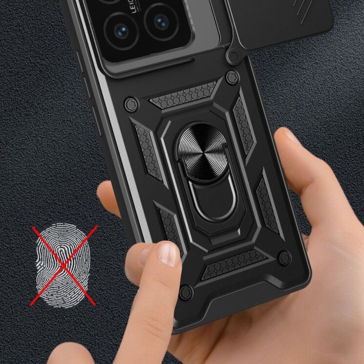 Защитный чехол Deexe Armor Shield для Xiaomi 14T Pro - Blue: фото 4 из 7