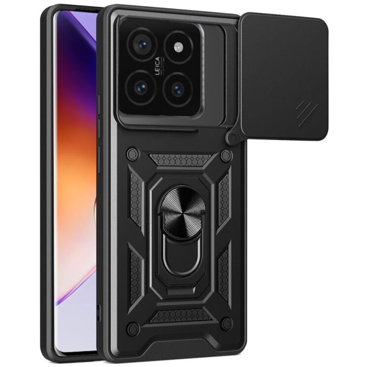 Защитный чехол Deexe Armor Shield для Xiaomi 14T Pro - Black: фото 1 из 7