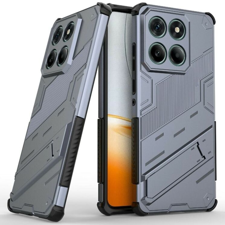 Защитный чехол Deexe Bibercas для Motorola Edge 60 Fusion - Grey: фото 2 из 7