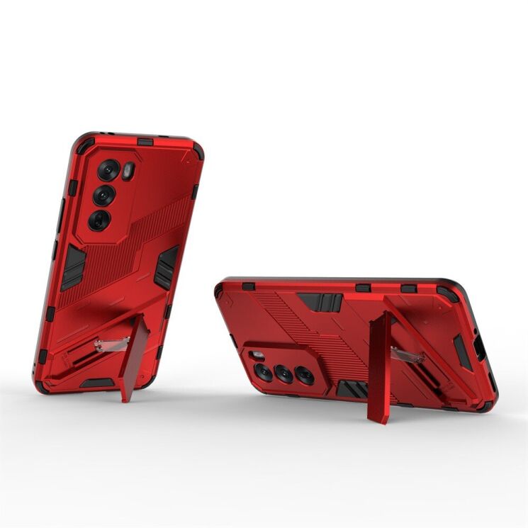 Защитный чехол Deexe Bibercas для OPPO Reno 12 Pro - Red: фото 3 из 7