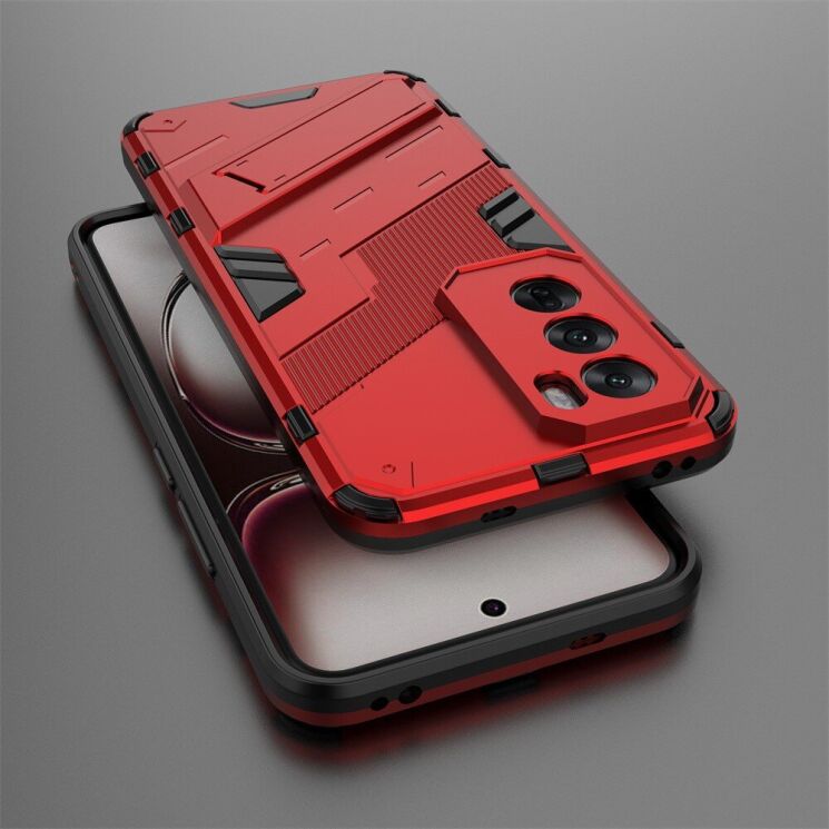 Защитный чехол Deexe Bibercas для OPPO Reno 12 Pro - Red: фото 5 из 7