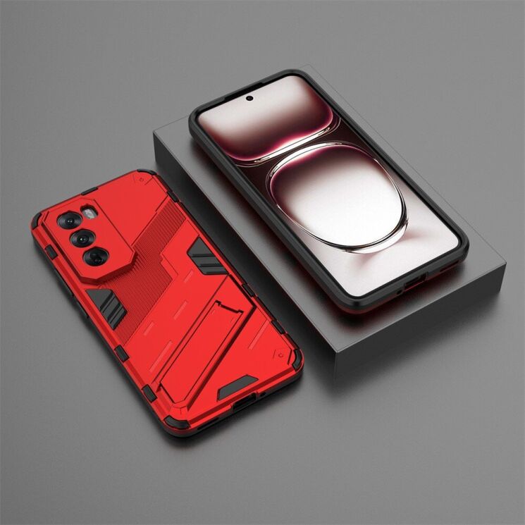 Защитный чехол Deexe Bibercas для OPPO Reno 12 Pro - Red: фото 6 из 7