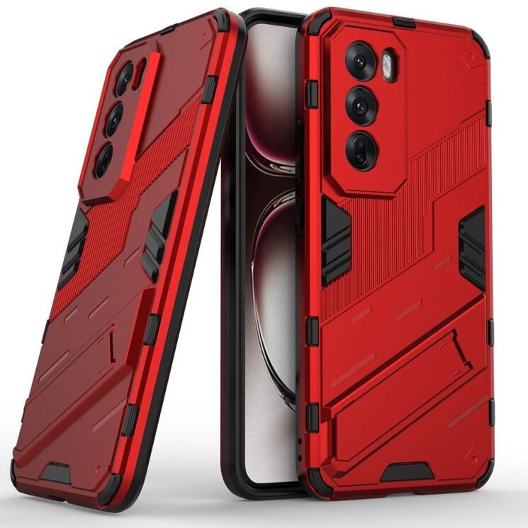 Защитный чехол Deexe Bibercas для OPPO Reno 12 Pro - Red: фото 1 из 7