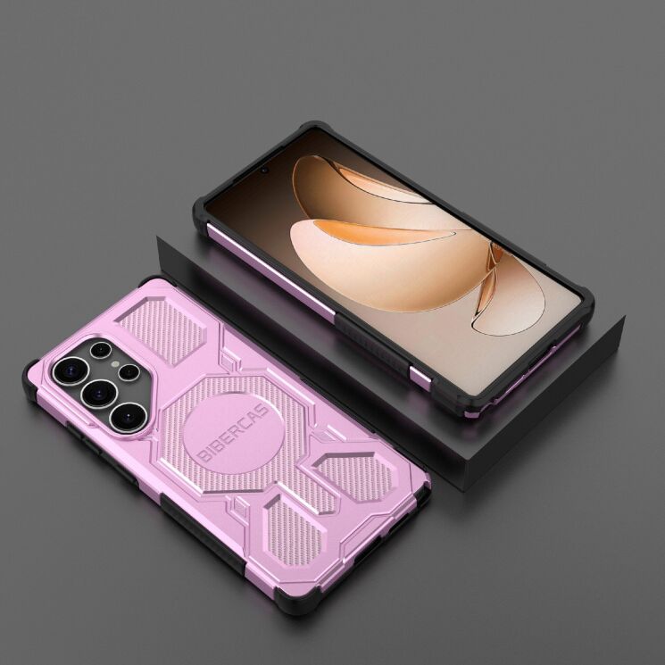 Защитный чехол Deexe Bibercas J-16 Series для Samsung Galaxy S25 Ultra (S938) - Pink: фото 4 из 6