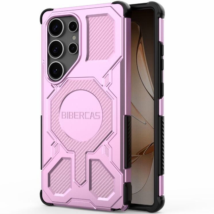 Защитный чехол Deexe Bibercas J-16 Series для Samsung Galaxy S25 Ultra (S938) - Pink: фото 2 из 6