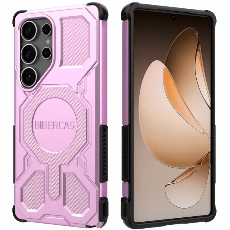 Защитный чехол Deexe Bibercas J-16 Series для Samsung Galaxy S25 Ultra (S938) - Pink: фото 1 из 6