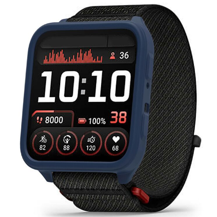 Захисний чохол Deexe Color Frame для Garmin Venu X1 - Dark Blue (386205DB) Захисний чохол Deexe Color Frame для Garmin Venu X1 - Dark Blue: фото 2 з 3