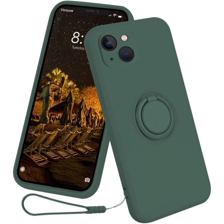 Защитный чехол Deexe Color Shell для Apple iPhone 15 - Dark Green: фото 1 из 7