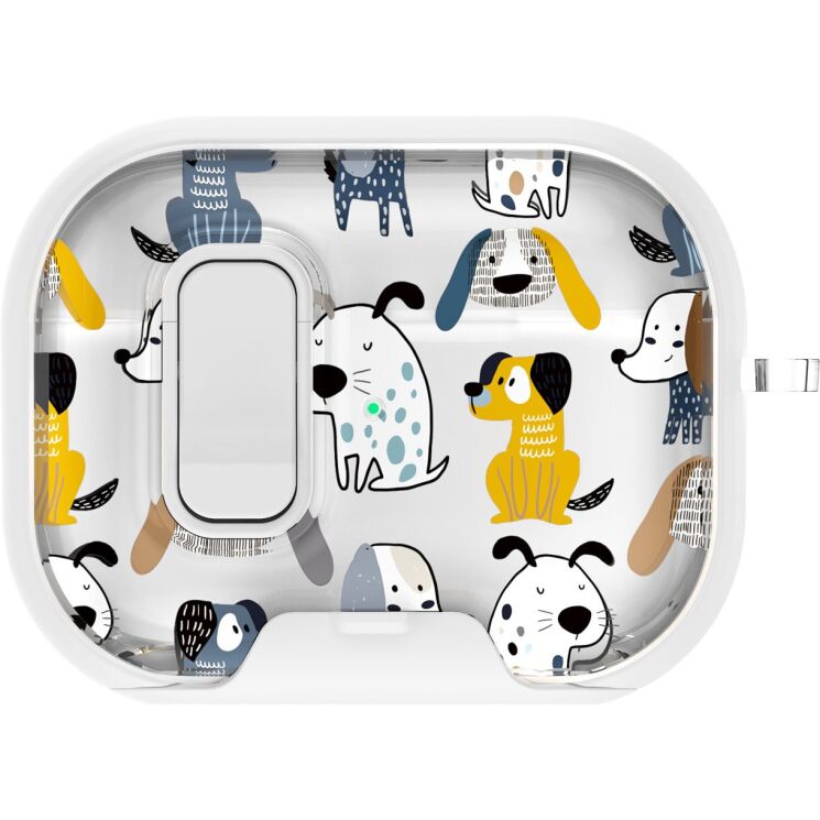 Защитный чехол Deexe Crystal Lock для AirPods Pro 2 - Cartoon Dog: фото 2 из 9