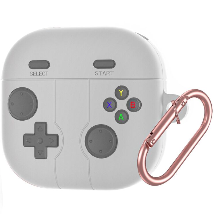 Защитный чехол Deexe Game Console для Samsung Galaxy Buds 4 / Buds 4 Pro - Grey: фото 1 из 8