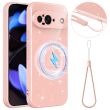 Захисний чохол Deexe Glitter Case with MagSafe для Google Pixel 9 - Pink (386701P)