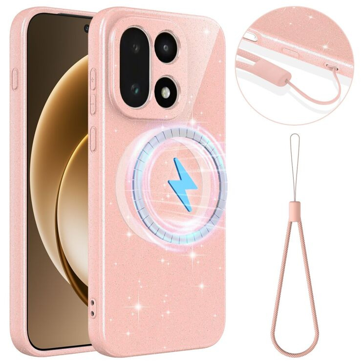 Защитный чехол Deexe Glitter Case with MagSafe для OnePlus 15 - Pink (391374P) Защитный чехол Deexe Glitter Case with MagSafe для OnePlus 15 - Pink: фото 1 из 7