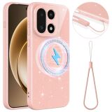 Защитный чехол Deexe Glitter Case with MagSafe для OnePlus 15 - Pink: фото 1 из 7