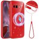 Защитный чехол Deexe Glitter Case with MagSafe для Google Pixel 9a - Red (407233R). Фото 1 из 7