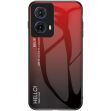 Защитный чехол Deexe Gradient Color для Motorola Moto G85 - Red / Black (357050RB)