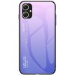 Защитный чехол Deexe Gradient Color для Samsung Galaxy A05 (A055) - Pink / Purple (340430PV)