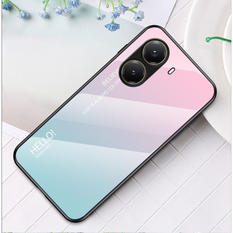 Захисний чохол Deexe Gradient Color для Xiaomi Poco X7 Pro - Pink / Blue: фото 2 з 7