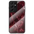 Защитный чехол Deexe Gradient Pattern для Samsung Galaxy S21 Ultra - Red (229012R)