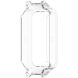 Защитный чехол Deexe Hard Frame для Xiaomi Mi Smart Band 9 Active / Redmi Band 3 - Transparent (371304T). Фото 3 из 7