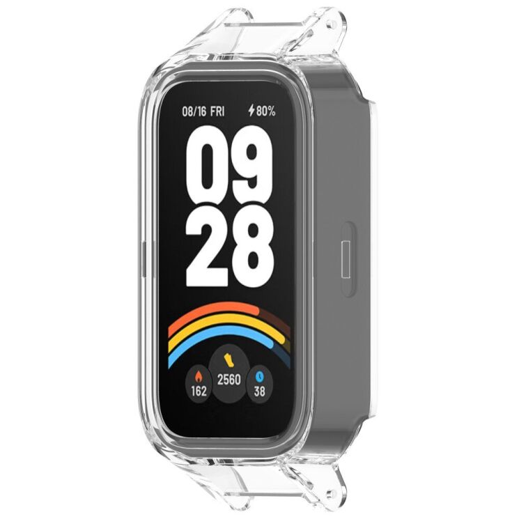 Защитный чехол Deexe Hard Frame для Xiaomi Mi Smart Band 9 Active / Redmi Band 3 - Transparent: фото 5 из 7
