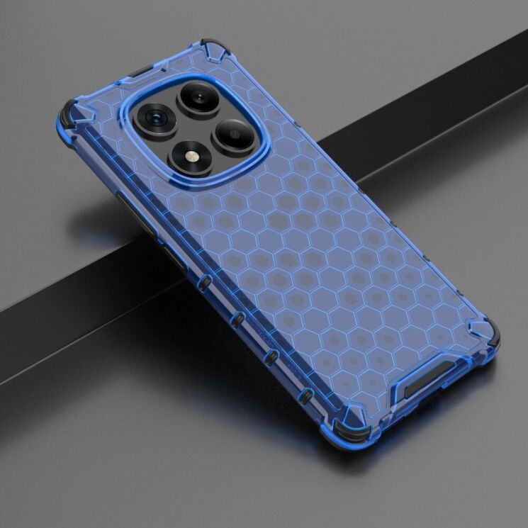 Защитный чехол Deexe Honeycomb Series для Xiaomi Redmi Note 14 Pro - Blue: фото 3 из 5
