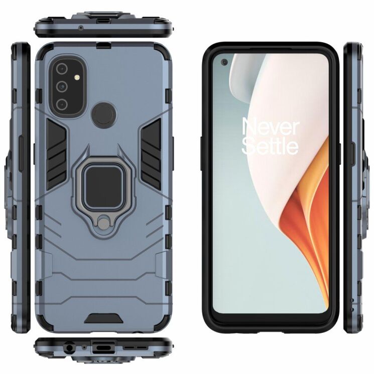 Защитный чехол Deexe Hybrid Case для OnePlus Nord N100 - Blue: фото 4 из 8