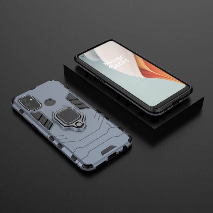 Защитный чехол Deexe Hybrid Case для OnePlus Nord N100 - Blue: фото 5 из 8