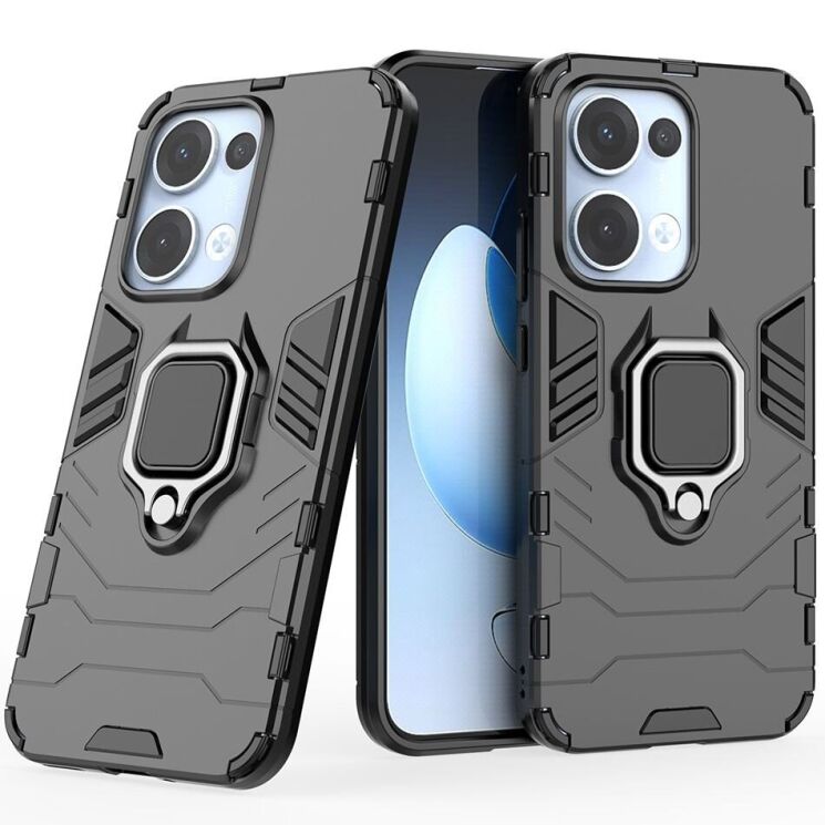Защитный чехол Deexe Hybrid Case для OPPO Reno 13 5G - Black: фото 1 из 6