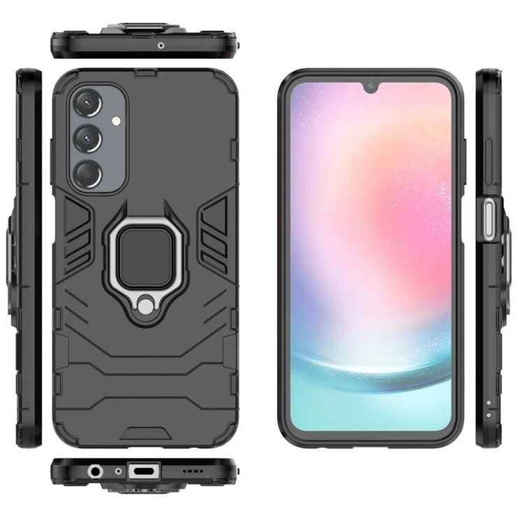Защитный чехол Deexe Hybrid Case для Samsung Galaxy A25 (A256) - Black: фото 5 из 8