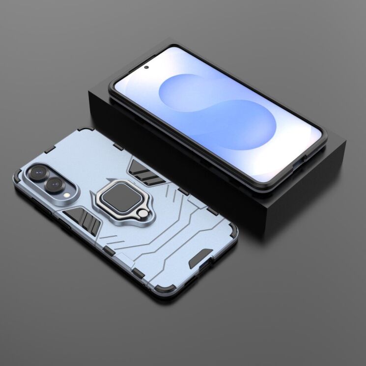 Защитный чехол Deexe Hybrid Case для Samsung Galaxy S25 Edge (S937) - Blue: фото 4 из 6