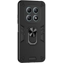 Захисний чохол Deexe Hybrid Shell для Xiaomi Redmi Note 15 5G / Poco M8 5G - Black: фото 1 з 7