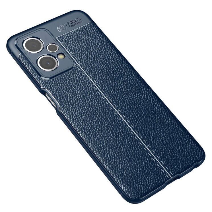 Защитный чехол Deexe Leather Cover для OnePlus Nord CE 2 Lite - Blue: фото 2 из 8