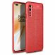 Защитный чехол Deexe Leather Cover для OnePlus Nord - Red (267325R). Фото 1 из 10