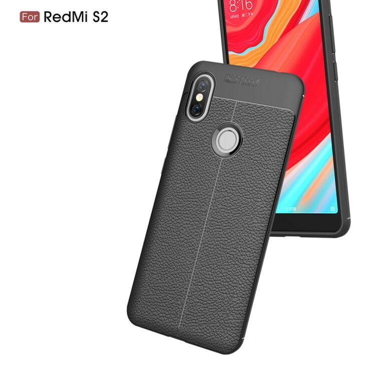Защитный чехол Deexe Leather Cover для Xiaomi Redmi S2 - Grey: фото 7 из 9