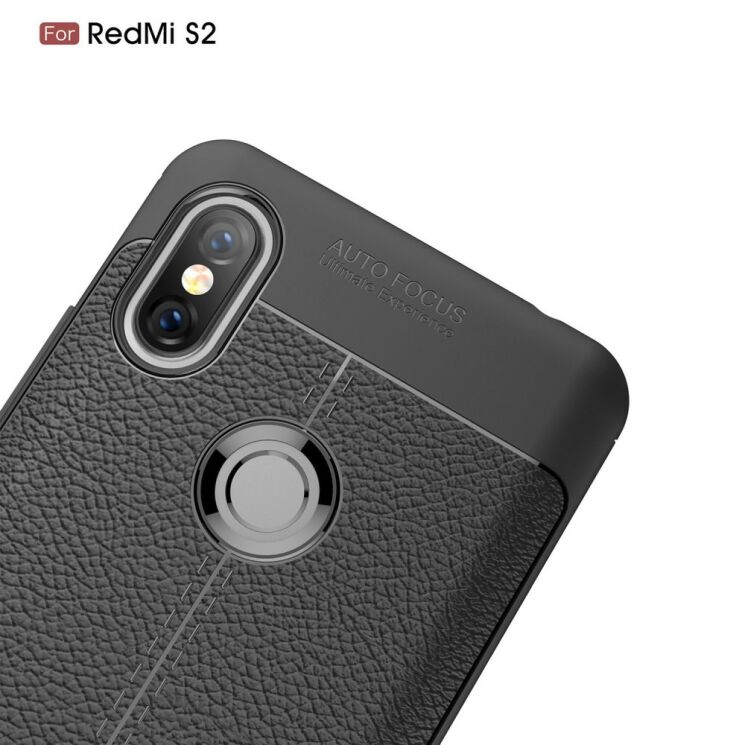 Защитный чехол Deexe Leather Cover для Xiaomi Redmi S2 - Grey: фото 6 из 9