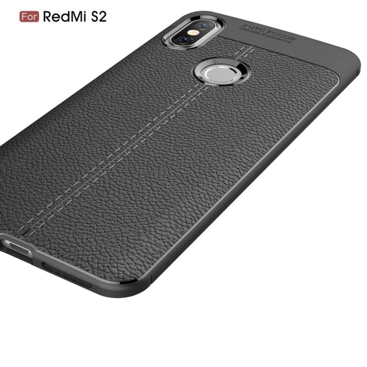 Защитный чехол Deexe Leather Cover для Xiaomi Redmi S2 - Grey: фото 5 из 9
