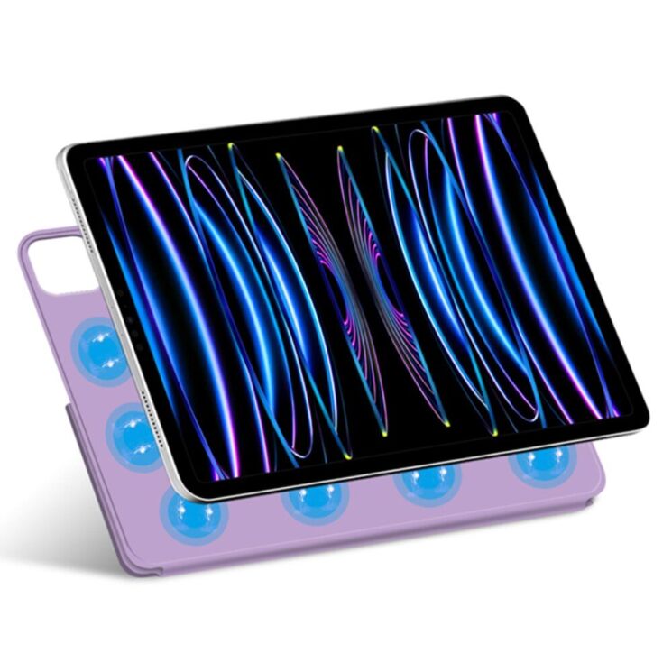 Защитный чехол Deexe Magnetic Case для Apple iPad Pro 13 (2024) - Purple: фото 2 из 7