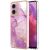 Защитный чехол Deexe Marble Style для Motorola Moto G24 / G04 / G04s / E14 - Light Purple: фото 1 из 6