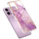 Защитный чехол Deexe Marble Style для Motorola Moto G24 / G04 / G04s / E14 - Light Purple (347839LV). Фото 2 из 6